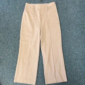 Ann Taylor Straight-Leg Pants in Light Beige